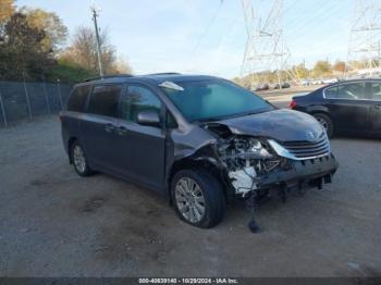  Salvage Toyota Sienna