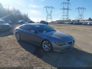  Salvage BMW 6 Series