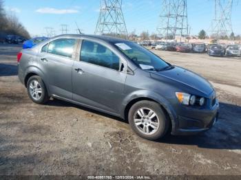  Salvage Chevrolet Sonic