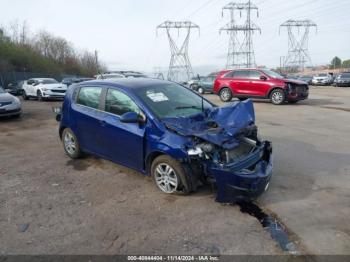  Salvage Chevrolet Sonic