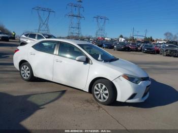  Salvage Toyota Corolla