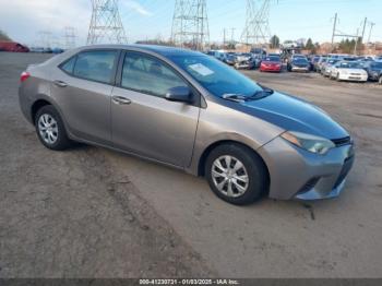  Salvage Toyota Corolla