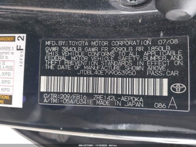 Toyota Corolla Le Image 2