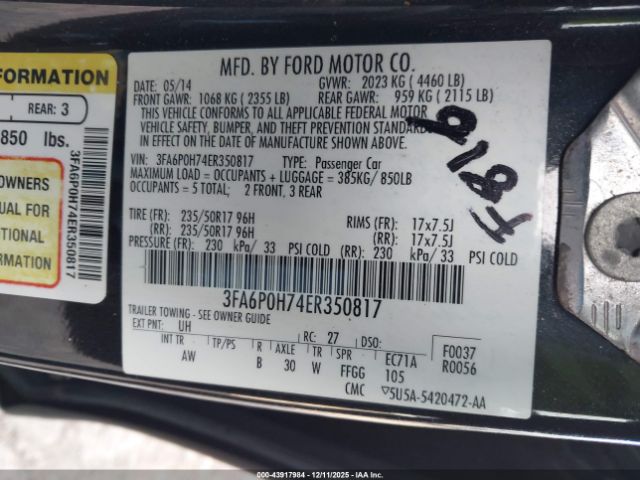 Ford Fusion Se Image 10