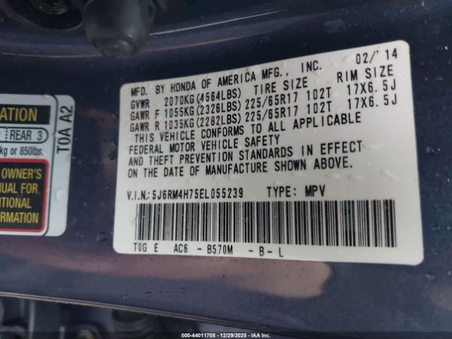 Honda CR-V Ex-l Image 5