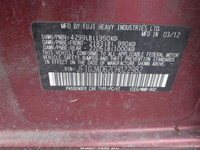 Subaru Impreza 2.0i Premium Image 8