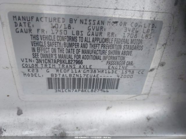 Nissan Versa 1.6 Sv Image 10